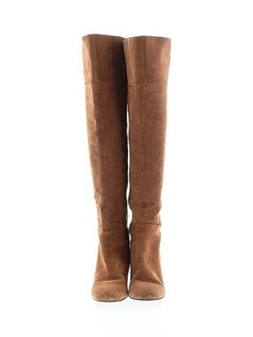 Franco Sarto Over-the-Knee Suede Boots in Tan Brown